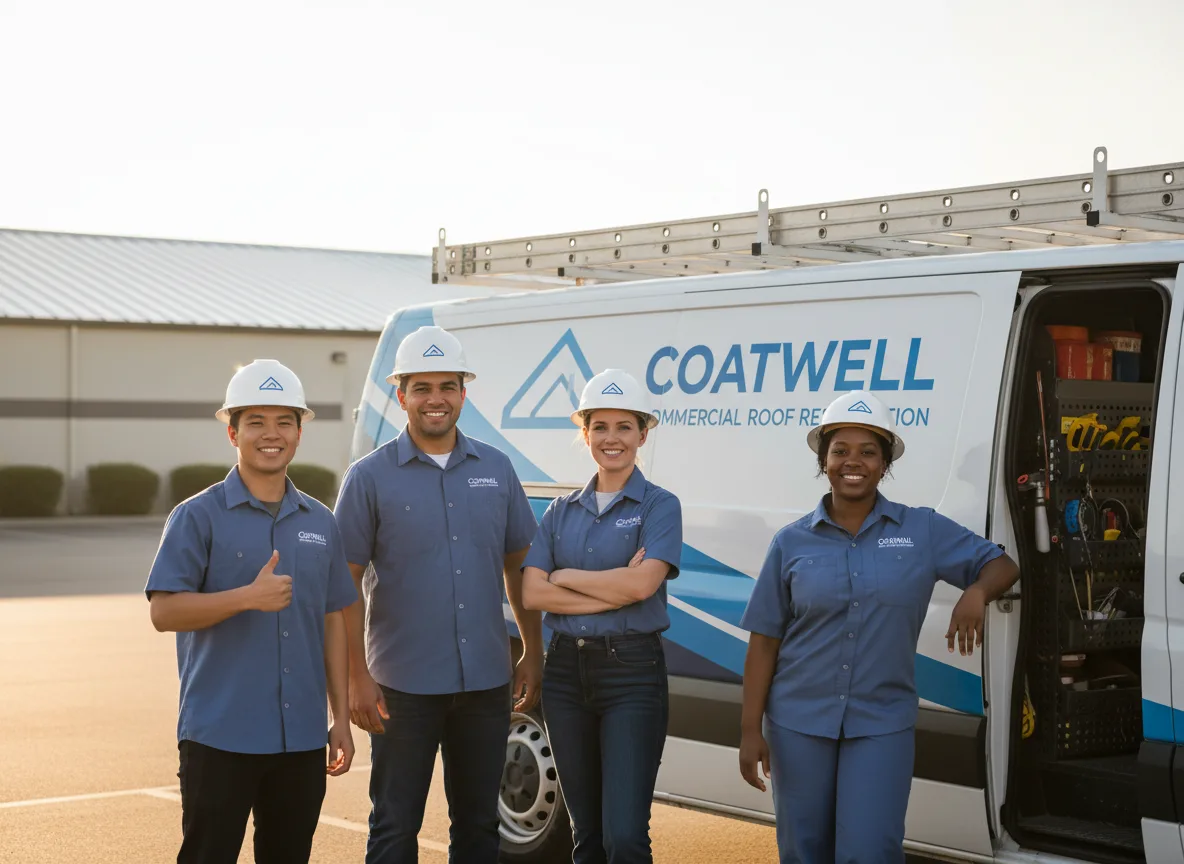 Commercial roof coating company in Agency, IA